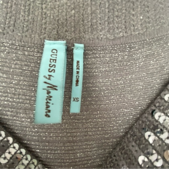 Marciano Grey Silver Mini Dress - Size XS - Picture 8 of 8